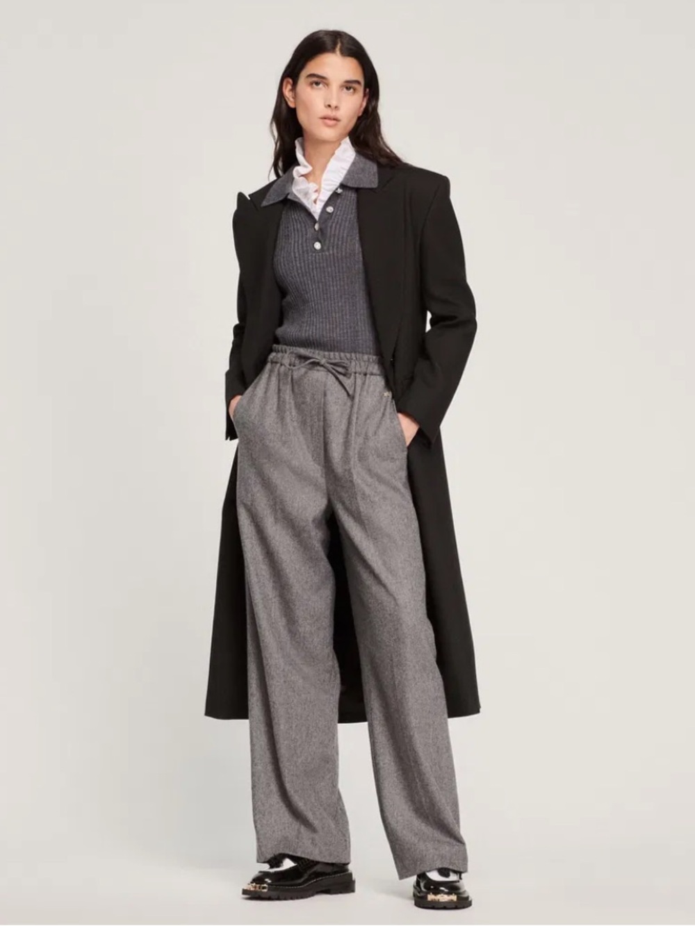 Sandro Wide Leg Trousers